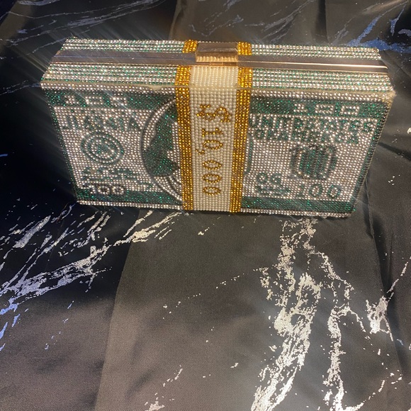 Dollar Rhinestone box Evening Bag  ! 🌟 - Picture 3 of 5
